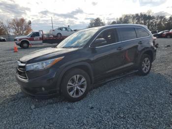  Salvage Toyota Highlander