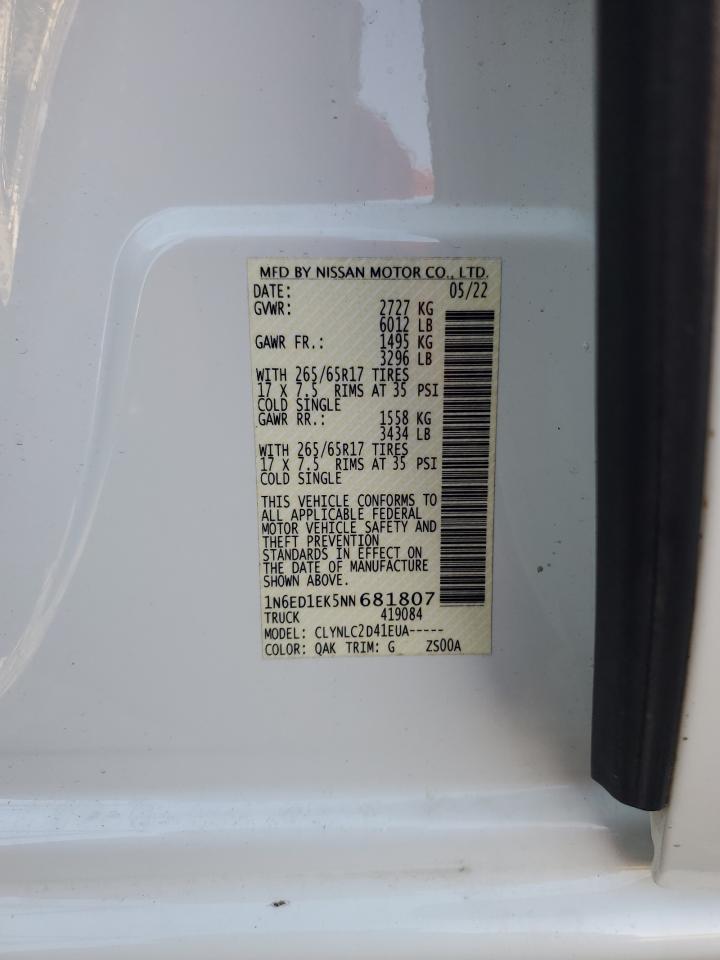 Nissan Frontier S Image 8