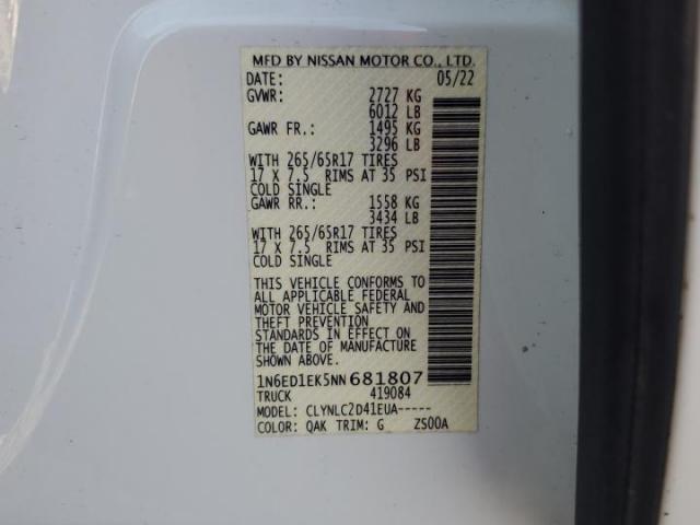 Nissan Frontier S Image 8