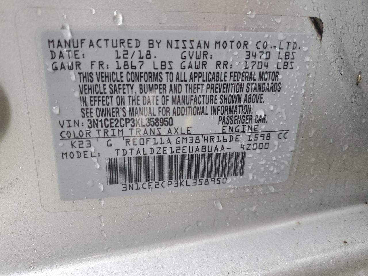 Nissan Versa S Image 4