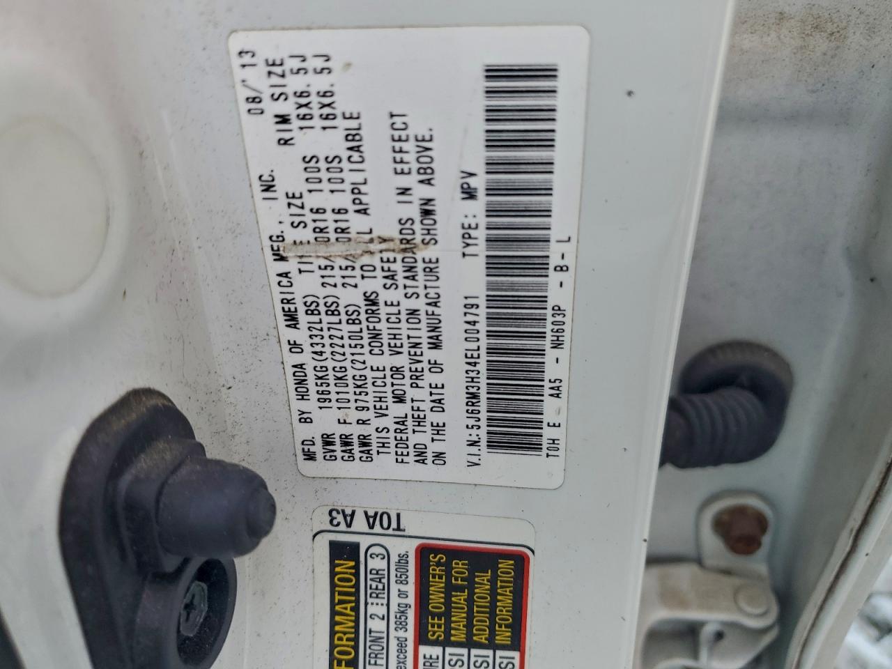 Honda Crv Lx Image 13