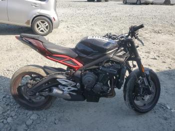  Salvage Triumph Motorcycle Street