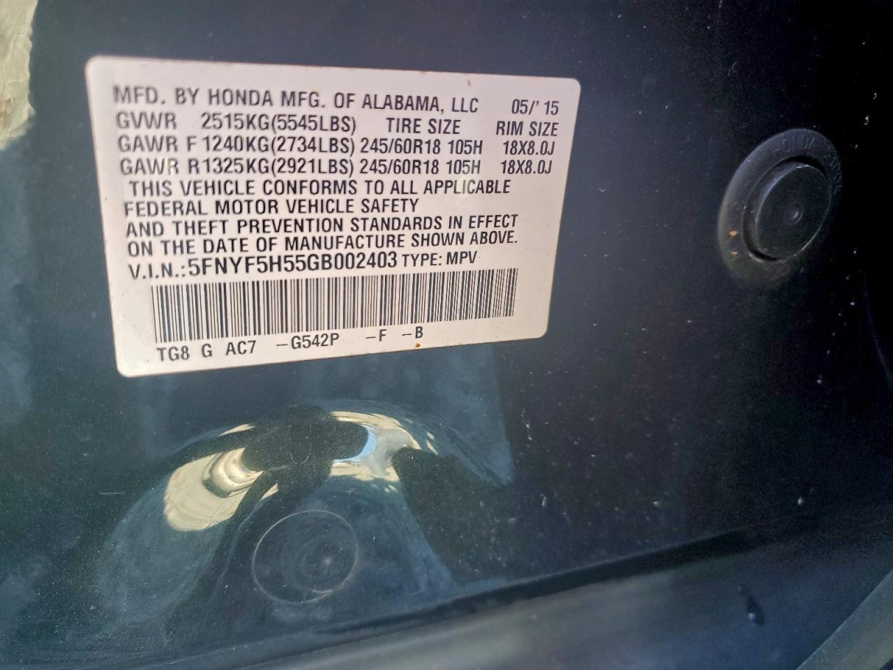 Honda Pilot Exl Image 7