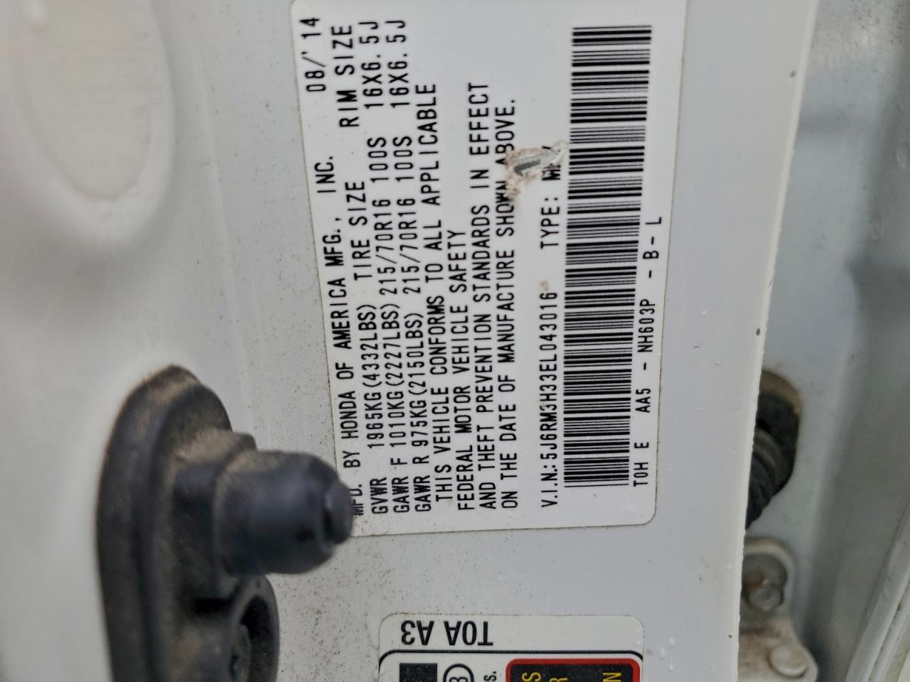 Honda Crv Lx Image 2