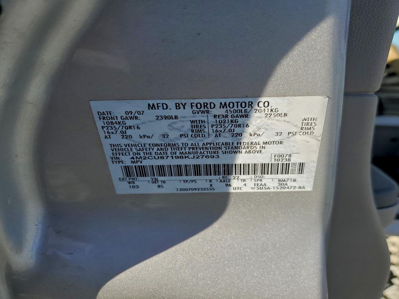 Mercury Mariner Premier Image 9