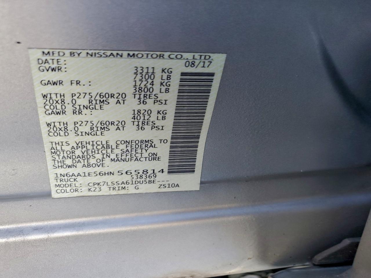 Nissan Titan Sv Image 11